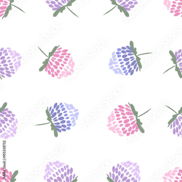 Fototapeta Seamless pattern with berries