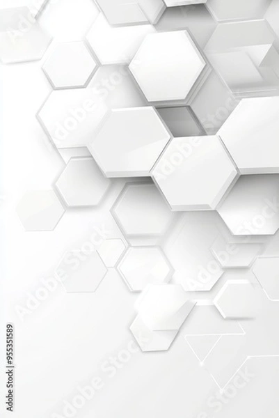 Fototapeta Hexagon concept design abstract Technology background vector EPS, Design of a postcard, banner, website