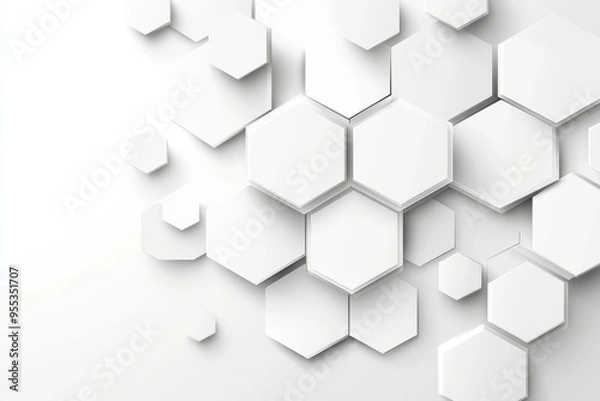 Fototapeta Hexagon concept design abstract Technology background vector EPS, Design of a postcard, banner, website