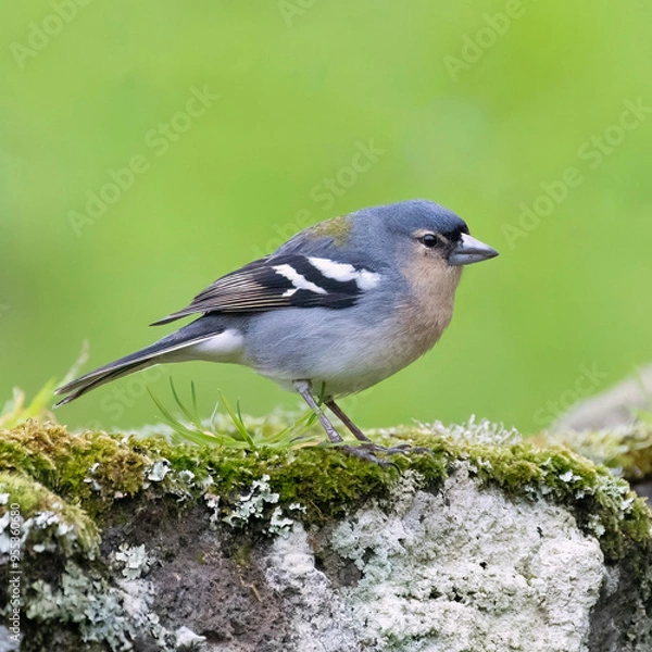 Fototapeta Azores Chaffinch is an endemic bird species living only in the Azores islands