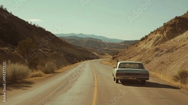 Fototapeta car i  the road 