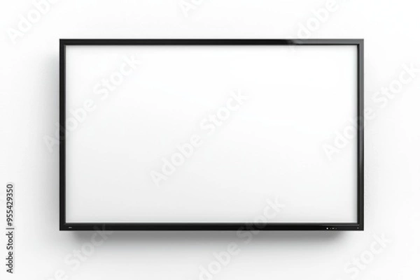 Obraz TV screen mockup on isolated background created with Generative AI