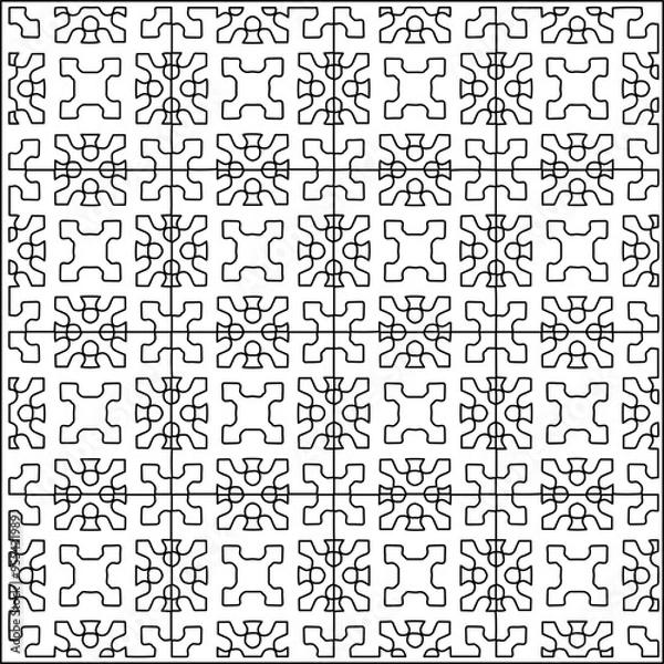 Fototapeta Striped patterns. Digital design.Black and white pattern for web page, textures, card, poster, fabric, textile.White wallpaper.