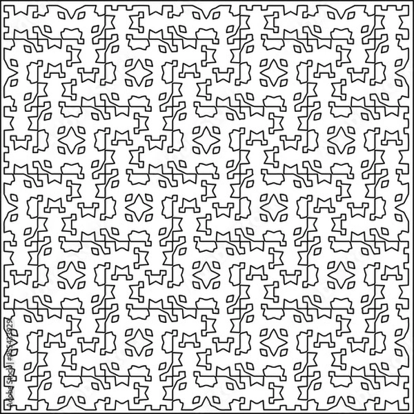 Fototapeta Striped patterns. Digital design.Black and white pattern for web page, textures, card, poster, fabric, textile.White wallpaper.