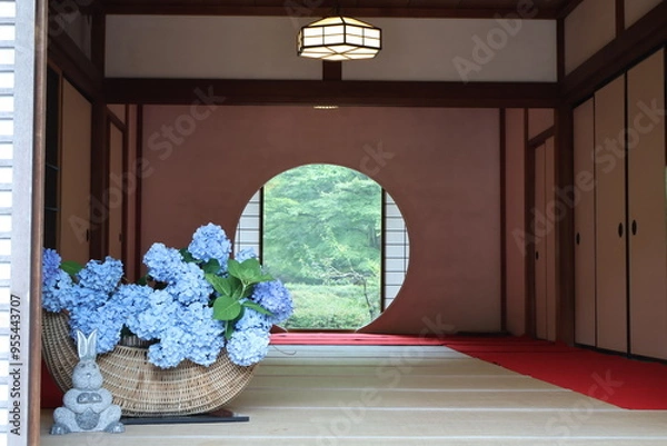 Obraz flowers in a window