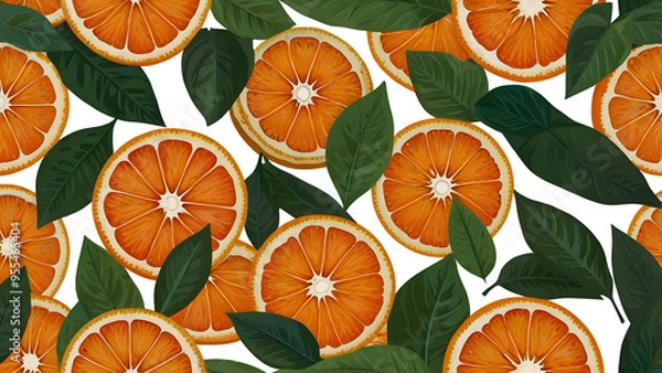 Fototapeta seamless floral pattern