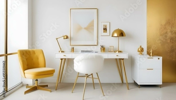 Fototapeta Photo interior modern design room 3d illustration