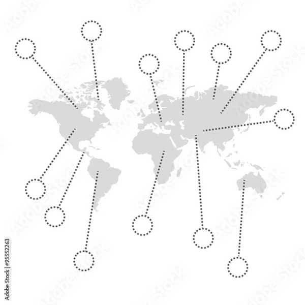 Fototapeta World infographic
