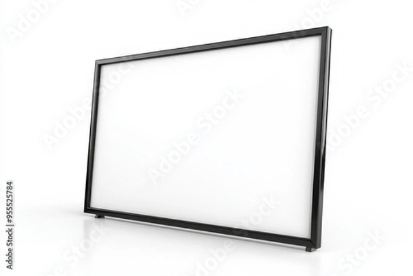 Obraz TV screen mockup on isolated background created with Generative AI