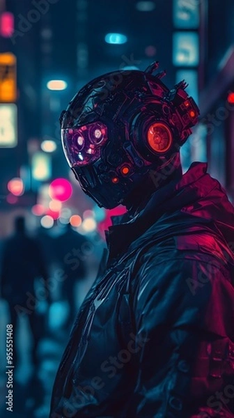 Fototapeta Hackers Infiltrating a Cursed Technologically Advanced System on Halloween Night