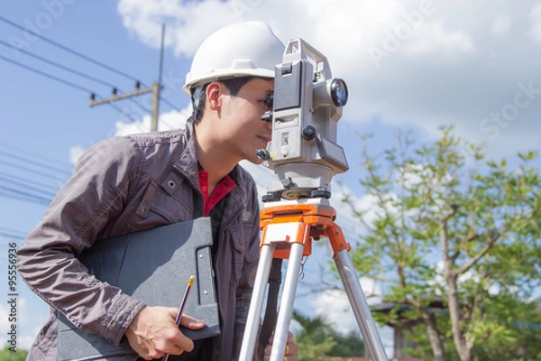Fototapeta Engineers survey