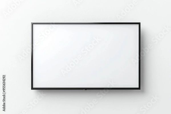 Obraz TV screen mockup on isolated background created with Generative AI