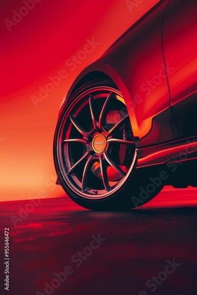 Fototapeta Modern balcony railing system featuring sleek lines and contemporary materials, ideal for design showcases