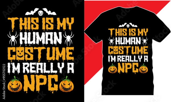 Obraz Halloween Party T Shirt design, printable tshirt design, High quality tshirt design, Halloween tshirt, Funny Halloween T-Shirt, Original Vector illustration, Best Halloween t shirts design, Vector EPS