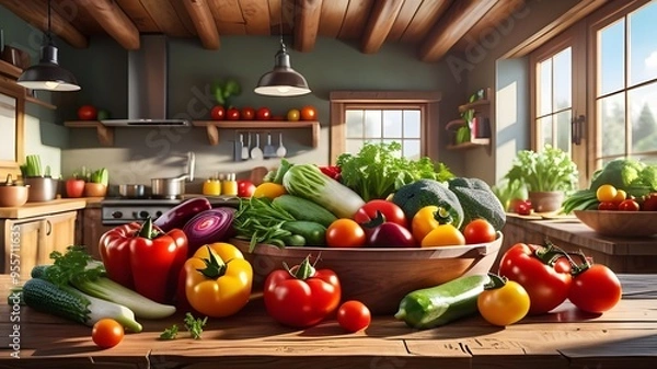 Obraz still life with vegetables