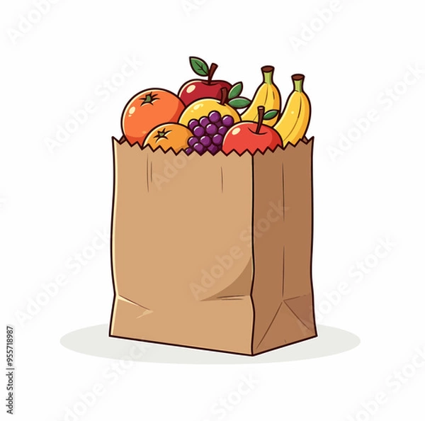 Obraz bag with fruits