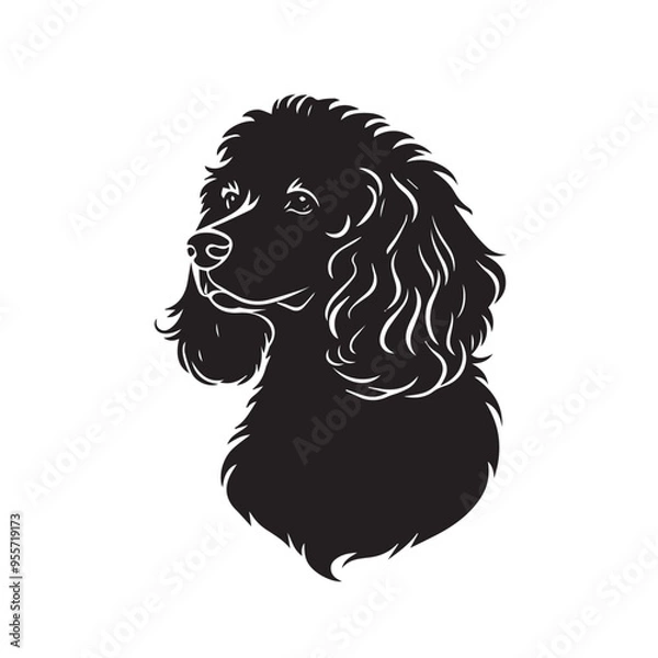 Fototapeta Chic Parisian in cartoon, doodle style . Image for t-shirt, web, mobile apps and ui. Isolated 2d vector illustration in logo, icon, sketch style, Eps 10, black and white. AI Generative