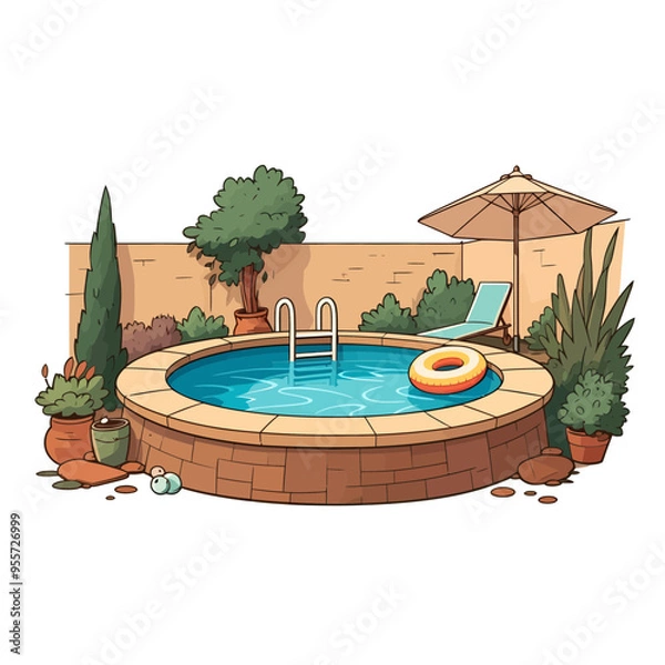 Obraz pool in the park