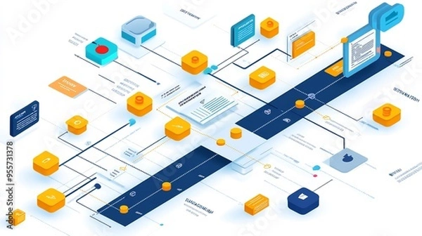 Obraz Project management roadmap detailed tasks timelines and progress indicators