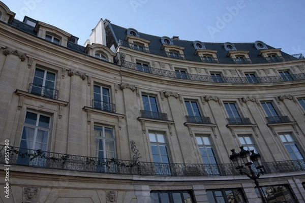 Obraz Façade d'un immeuble Haussmannien