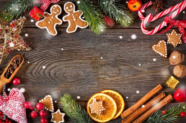 Obraz Sweet Christmas background.