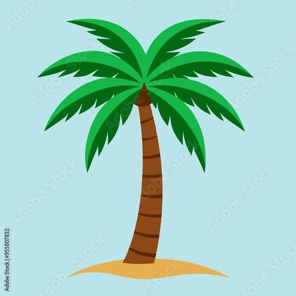 Obraz palm tree illustration