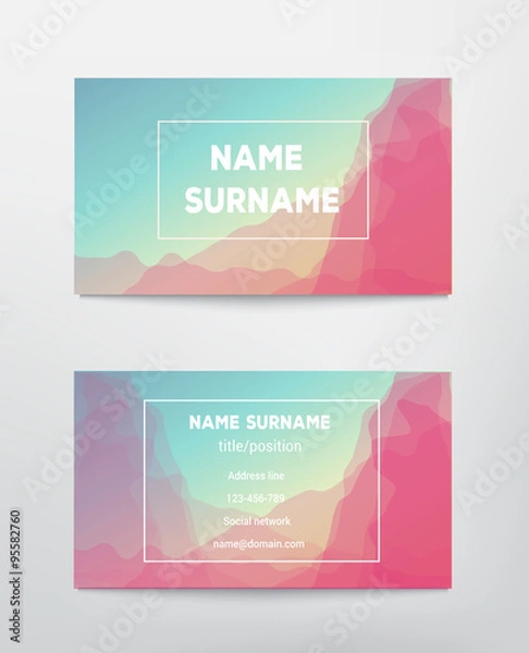 Obraz Business card template