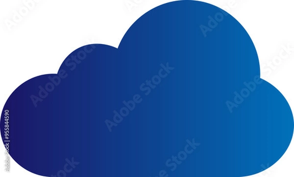Fototapeta cloud computing icon