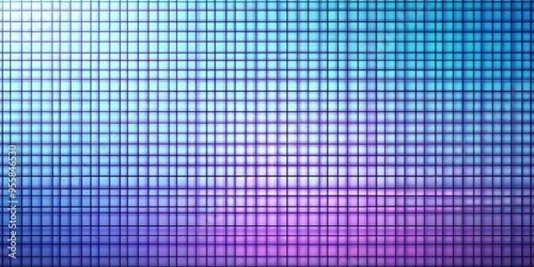 Fototapeta Abstract geometric grid pattern background with random elevation levels ,  render, top view, abstract, grid, geometric