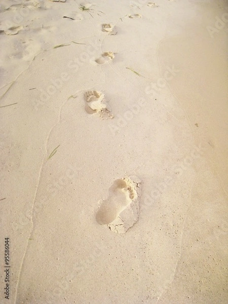 Obraz Fußspuren im Sand