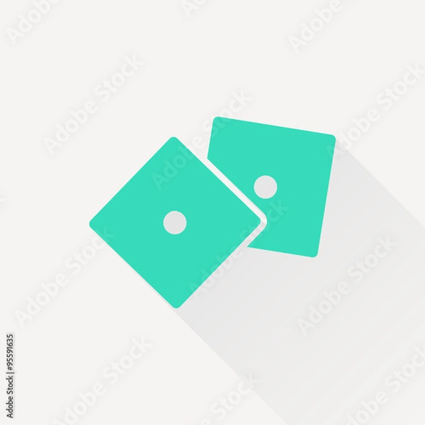 Fototapeta Vector dice icon 