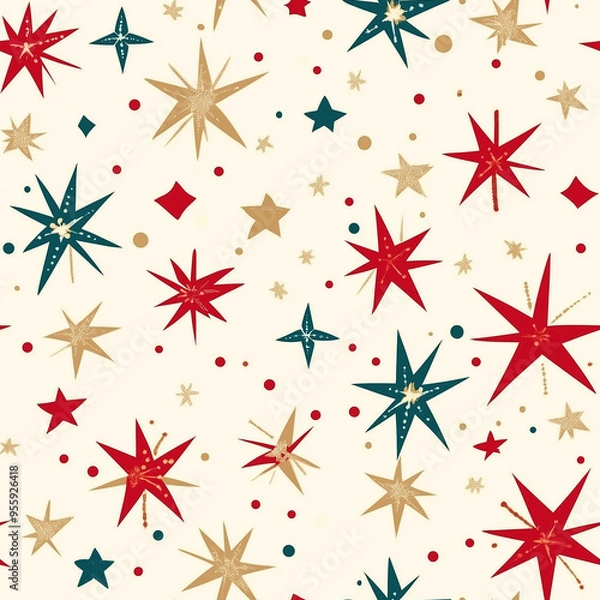 Obraz Abstract Christmas Background Pattern Design 