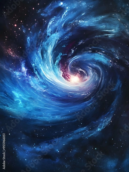 Obraz graphics of space, planets, and astronauts on a white background.