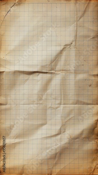 Fototapeta Aged graph paper texture