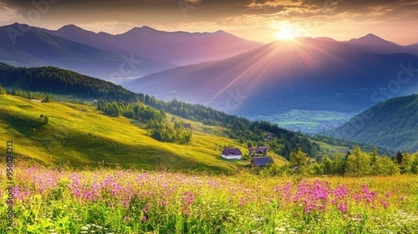 Fototapeta mountain landscape