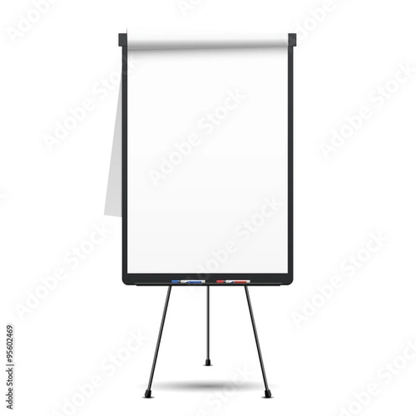 Fototapeta Blank flip chart