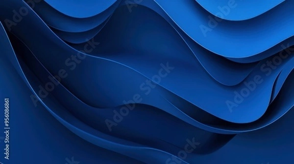 Fototapeta Abstract Blue Waves