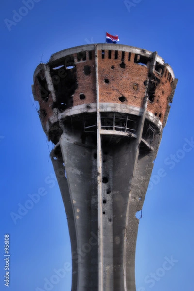 Fototapeta wasserturm w vukovarze