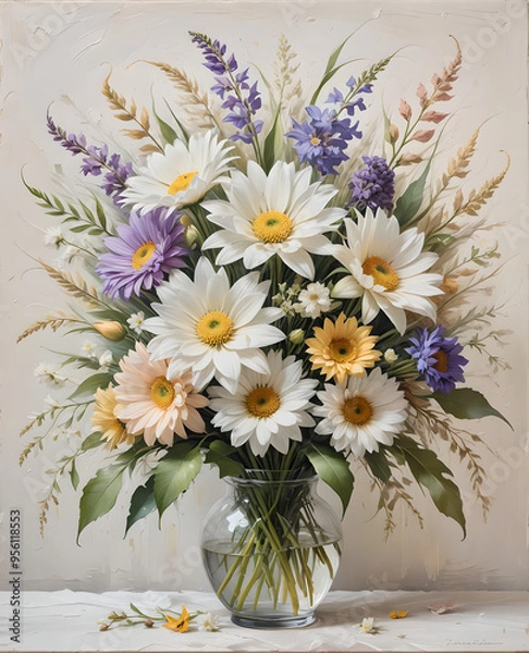 Obraz Colorful Flowers Background