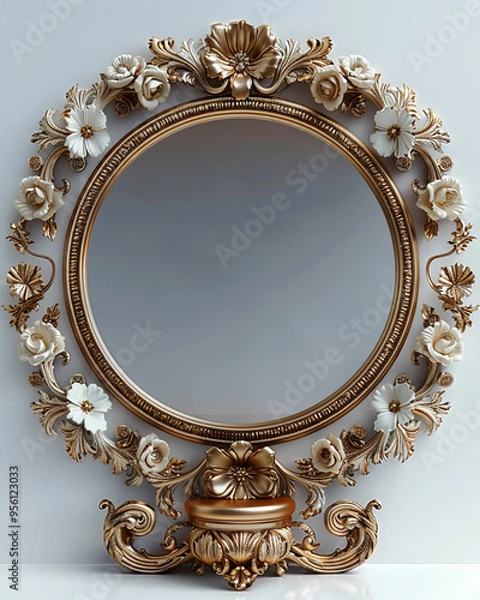 Obraz floral greeting borders