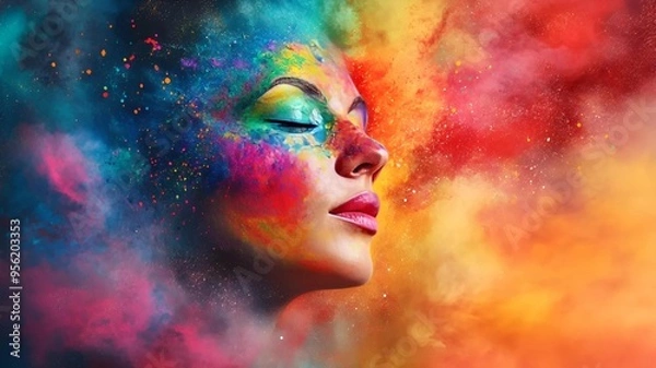 Obraz Visual Representation of ADHD: Focus, Impulsivity, and Cognitive Challenges in Everyday Life