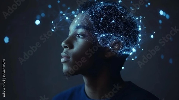 Obraz Visual Representation of ADHD: Focus, Impulsivity, and Cognitive Challenges in Everyday Life