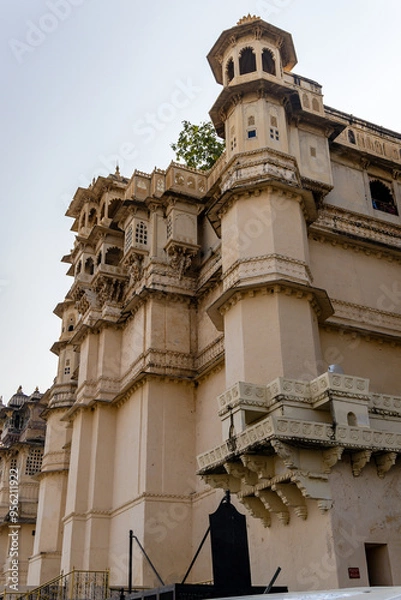 Fototapeta historical palace unique architecture from different angle at day