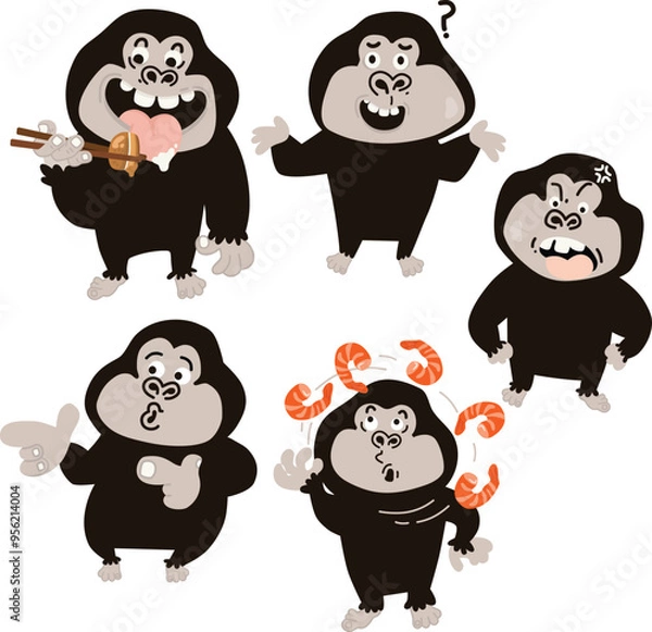 Obraz KingKong Cartoon Character