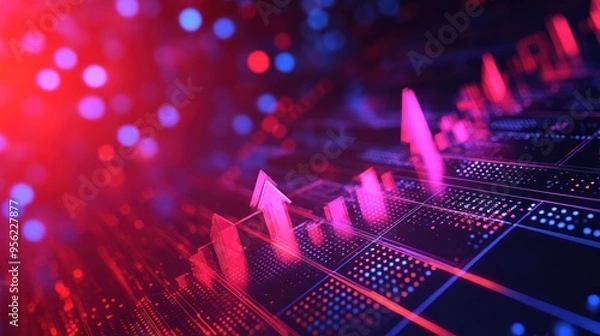 Obraz Digital Growth and Progress