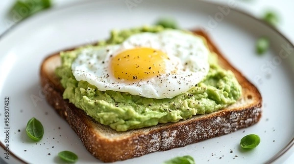 Obraz Avocado Egg Toast