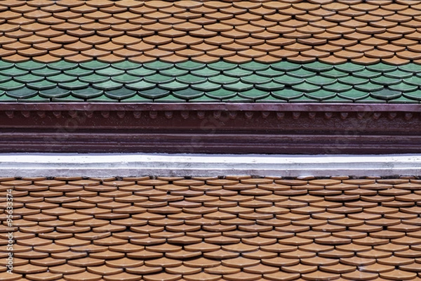 Fototapeta thai temple roof