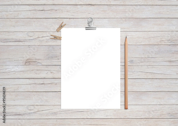 Obraz Greeting Card mockup, vertical