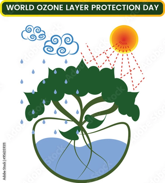 Obraz World Ozone Layer protection Day artwork