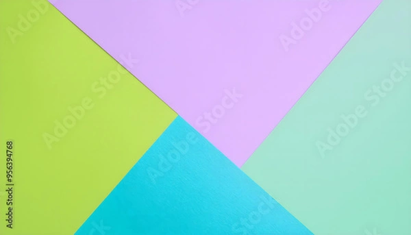 Obraz Minimalist geometric background with pastel color